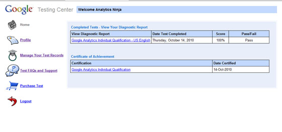 Google Analytics Individual Qualification (GAIQ)