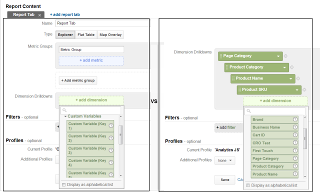 custom dimension example