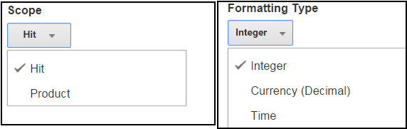 scope and formatting type