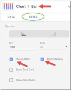 chart bar settings